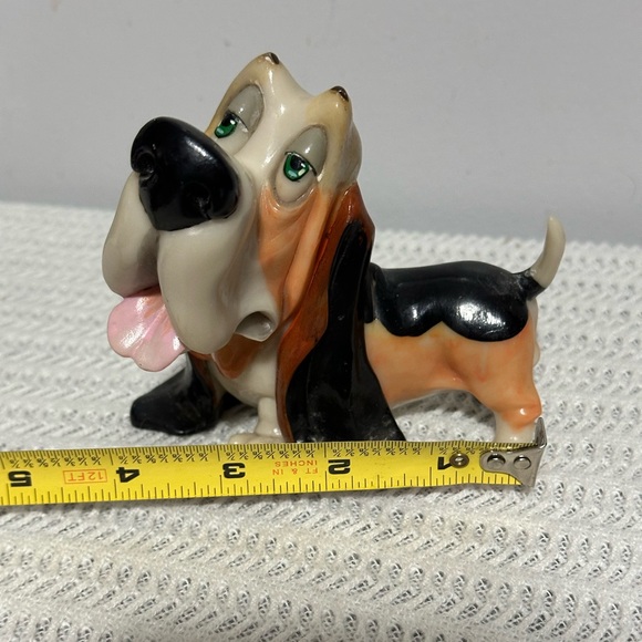 Ceramic Basset Hound Dog Figurine/glasses holder - Picture 6 of 7